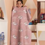 Personalized Cute Cartoon Dinosaur Fantasy Unicorn Ballet Girl Vehicle Soft Throw Blanket with Name Baby Shower Birthday Gift for Boys Girls