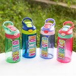 Gepersonaliseerde Multicolor Dalmatiër Stippen 16oz Waterfles met Naam en Handvat Verjaardag Terug naar School Cadeau voor Kinderen