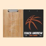 Personalized Acrylic Basketball Court Dry Erase Clipboard with Name Basketball Club Team Gift for Basketball Lover Coach