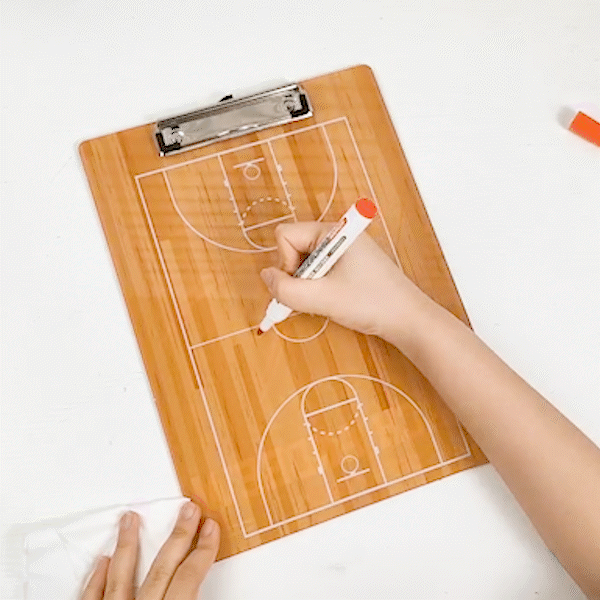 Personalized Acrylic Basketball Court Dry Erase Clipboard with Name Basketball Club Team Gift for Basketball Lover Coach