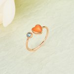 Misterio Personalizado Ajustable Color Cambio de Humor Anillo con Piedra Cumpleaños Navidad Día de la Madre Regalo para Mujeres