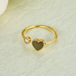 Misterio Personalizado Ajustable Color Cambio de Humor Anillo con Piedra Cumpleaños Navidad Día de la Madre Regalo para Mujeres