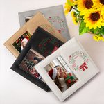 Cornice fotografica in pelle personalizzata con 1-13 nomi Regalo di Natale decorativo per la famiglia