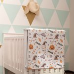 Gepersonaliseerd spook vleermuis pompoen ontwerp Zachte deken met naam Halloween Home Decor Gift voor kinderen