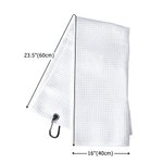 Personalised Colourful Male Female Cartoon Characters Quick Dry Waffle Towel with Name Golf Course Sports Accessories Gift for Golf Lovers