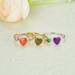 Misterio Personalizado Ajustable Color Cambio de Humor Anillo con Piedra Cumpleaños Navidad Día de la Madre Regalo para Mujeres