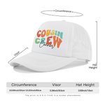 Personalizado colorido nombre de la letra Primo Crew Trucker Hat Mesh Gorra de béisbol con ajustable Snapback Cumpleaños Verano Regalo para los niños 