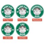 Vaso personalizado de 20oz con nombre y pajita para perro gato mamá y papá