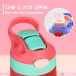 Henkilökohtainen söpö sarjakuva Fairy Girl 16oz nimi vesipullo olki ja kahva syntymäpäivä takaisin kouluun lahja tytöille
