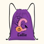 Bolsa de caramelos personalizada para Halloween con iniciales y nombre Truco o Trato Regalo para niños