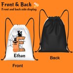 Bolsa de caramelos personalizada para Halloween con iniciales y nombre Truco o Trato Regalo para niños