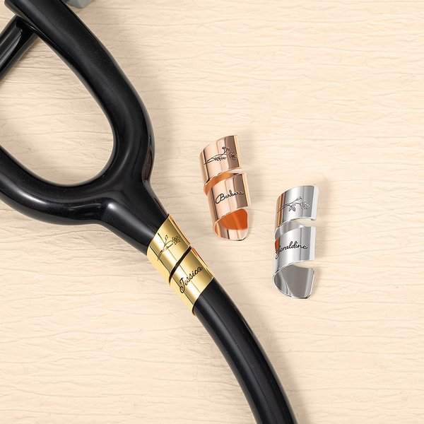 Etichetta identificativa personalizzata dello stetoscopio con nome inciso Settimana dell'infermiere Regalo di ringraziamento per il medico infermiere