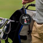 Personlig Nice Shot Face Photo Bärbar läder Golf Tee-hållare med namn och bältesspänne Födelsedag Sporttillbehör Present för golfälskare