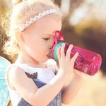 Personalised Fantasy Unicorn Theme 16oz Kid Name Water Bottle with Straw and Spill-Proof Lid Christmas Birthday Gift for Boys Girls