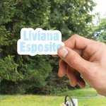 Personalized Multicolour Waterproof Vinyl Text Sticker Name Label for Laptop Notebook Water Bottle Back to School Office Gift for Women Girls