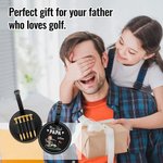 Personlig Nice Shot Face Photo Bärbar läder Golf Tee-hållare med namn och bältesspänne Födelsedag Sporttillbehör Present för golfälskare