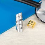 Etiquette stéthoscope personnalisée avec nom gravé Semaine des infirmières Graduation Remerciements Cadeau pour Docteur Infirmière