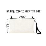 Personalised Cute Floral Sloth Name Makeup Bag with Wristband Birthday Gift for Women Sloth Lovers