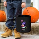 Personalizzato Halloween Zucca Neon Nome Fantasma Sacchetto regalo di caramelle con manico Dolcetto o scherzetto Regalo di festa per ragazzi Ragazze