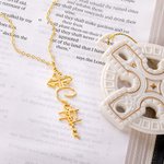 Personalizado Dainty Cruz Nombre Collar Cumpleaños Cristiano Bautizo Regalo para Mujeres