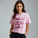 Personalised Self Care She Is Me T-shirt Sweatshirt Hoodie with Name and Inspirational Quotes Birthday Affirmation Gift for Women Girls