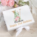 Personalised Gift Box with Lid and Ribbon Empty To Make Your Own Gifts