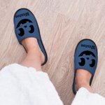 Personalised Multicolor Pumpkin Face Cozy Furry Slippers with Name Halloween Travel Accessories Gift for Family