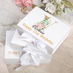 Personalised Gift Box with Lid and Ribbon Empty To Make Your Own Gifts