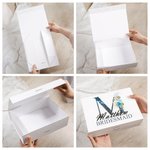 Personalised Gift Box with Lid and Ribbon Empty To Make Your Own Gifts