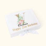 Personalised Gift Box with Lid and Ribbon Empty To Make Your Own Gifts
