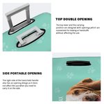 Personalised Pet Photo Multicolour Luggage Cover with Name Fits 18-32 Inches Suitcase Travel Accessories Gift for Travel Lover Pet Lover