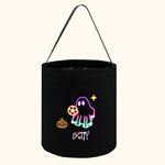 Personalizzato Halloween Zucca Neon Nome Fantasma Sacchetto regalo di caramelle con manico Dolcetto o scherzetto Regalo di festa per ragazzi Ragazze