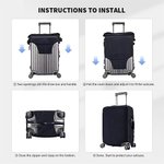 Personalised Pet Photo Multicolour Luggage Cover with Name Fits 18-32 Inches Suitcase Travel Accessories Gift for Travel Lover Pet Lover