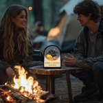 Personlig LED-nattlampa i akryl med text och tema för campingtält Heminredning Tillbehör till fritidsfordon Present till campingälskare