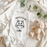Personlig Söt 1-3 Hund Katt 100% Bomull Baby Bodysuit med Namn Dopgåva för Nyfödda Nya Föräldrar