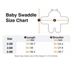 Personalised Cute Bear Adjustable Baby Swaddle Blanket with Name Ultra-soft Baby Shower Gift for Newborn