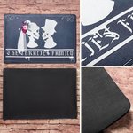Paillasson Antidérapant Personnalisé avec Nom Style Squelette Vampire Décoration à la Maison Cadeau Mariage Halloween pour Couple