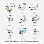 Personalisierter Magnetischer Herzförmiger Flaschenöffner 10er Set Hochzeit Party Souvenir Geschenk für Gäste