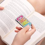 Personalised Colourful Dalmatian Dot Name Magnetic Bookmark Clips with Card Birthday Back to School Gift for Book Lover Bookworm