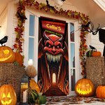 Spersonalizowany Dante Ghost Pattern Banner Okładka na drzwi z imieniem i nazwiskiem Wystrój domu Halloween Party Prezent dla przyjaciela rodziny