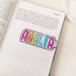 Personalised Colourful Dalmatian Dot Name Magnetic Bookmark Clips with Card Birthday Back to School Gift for Book Lover Bookworm