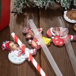 Personalized Santa Claus Elk Photo Straw Topper Accessories for Stanley Tumbler Cup Party Favor Christmas Gift for Family Friend