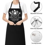 Personalised Multicolour Durable Waterproof Barber Element Apron with Text Barber Shop Beauty Salon Gift for Hair Lovers
