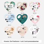 Personalisierter Magnetischer Herzförmiger Flaschenöffner 10er Set Hochzeit Party Souvenir Geschenk für Gäste