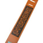 Courroie de guitare en cuir ajustable avec nom Cadeau d'anniversaire pour joueur de guitare