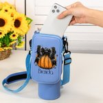 Sac de transport pour bouteille d'eau avec pochette et courroie pour gobelet Stanley 40oz Cadeau d'Halloween pour les femmes