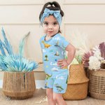 Personalised Cute Dinosaur Soft Kid Pyjamas Set with Name Birthday Christmas Gift for Boys Girls
