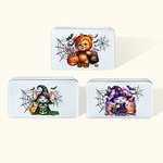 Personalised Watercolour Pumpkin Animal Bat Food Grade Metal Sweets Chocolate Tin with Name Halloween Gift for Kids