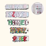 Set di 2 segnalibri magnetici personalizzati con bolle d'aria e lettere floreali regalo di ritorno a scuola per insegnanti e amanti dei libri