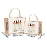 Borsa in tela di iuta personalizzata con nome e citazione di benedizione Festa di nozze Festa di addio al nubilato Regalo per la sposa
